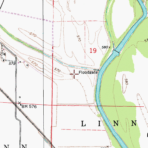 Topographic Map of Whist Landing, MO