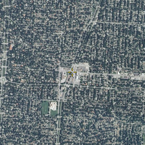 Aerial/Satellite Image of Brookside Shops, MO