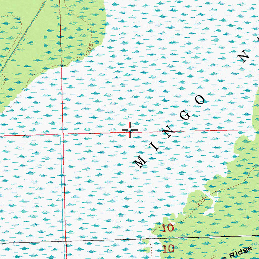 Topographic Map of Monopoly Marsh, MO