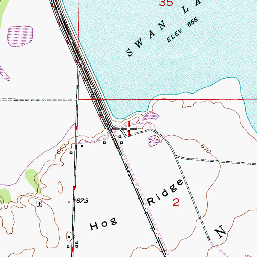 Topographic Map of Refuge Headquarters, MO