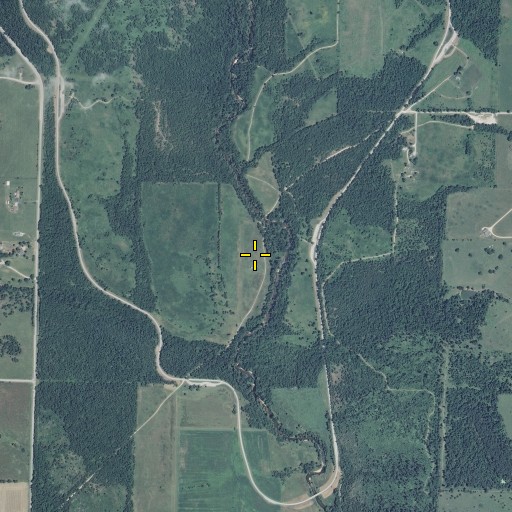 Aerial/Satellite Image of Edwards Cabin, MO
