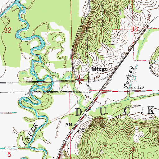 Topographic Map of Job Corps Conservation Center, MO