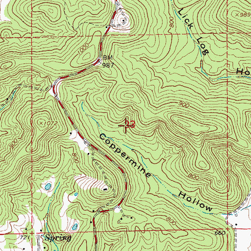 Topographic Map of Missouri Department of Conservation District Forester Office, MO