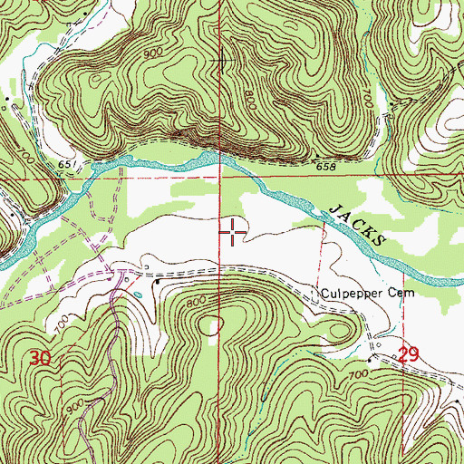 Topographic Map of Horse Camp Campsite, MO
