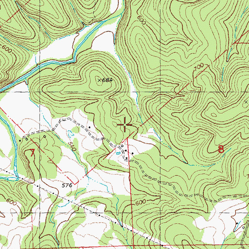 Topographic Map of Smith School (historical), MO
