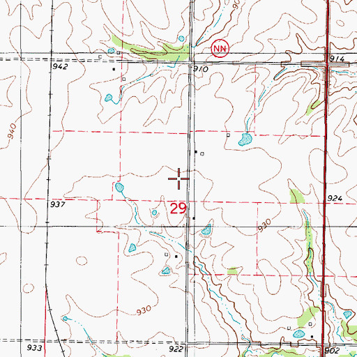 Topographic Map of Whitehouse School (historical), MO