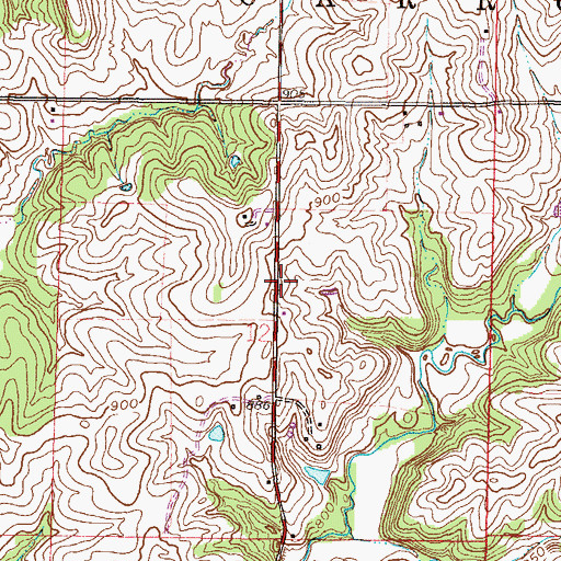 Topographic Map of Morton School (historical), MO