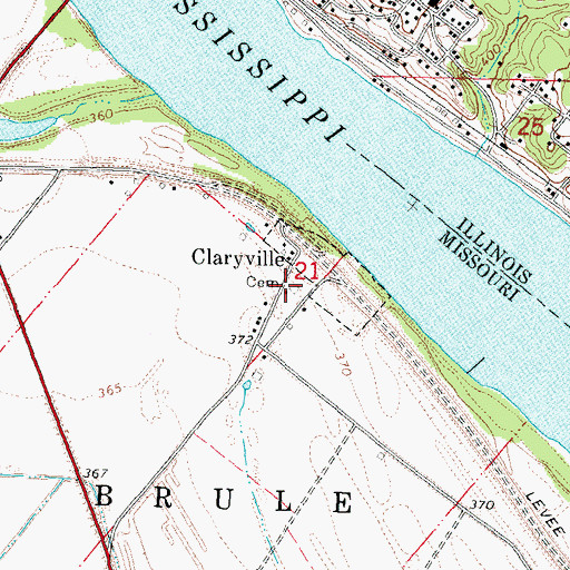 Topographic Map of Church of Our Lady, MO