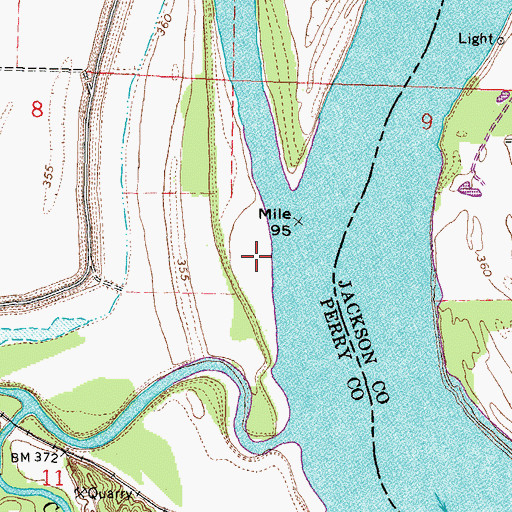 Topographic Map of Grand Eddy, MO