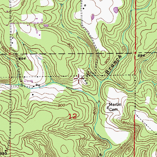 Topographic Map of Senator Bucklands Iron Bank, MO