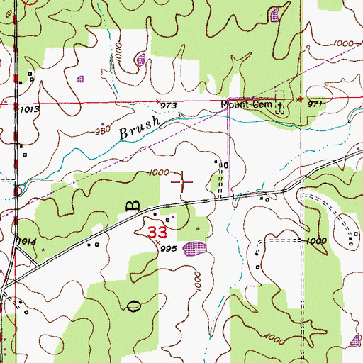 Topographic Map of Iron Ridge Number Two Iron Bank, MO