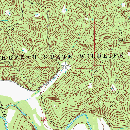 Topographic Map of Scotia Number One Iron Bank, MO