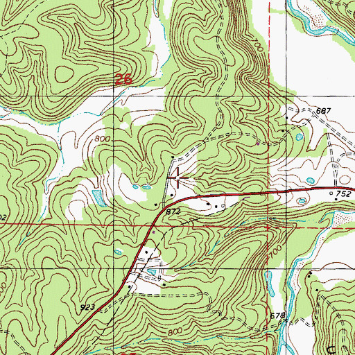 Topographic Map of Knox Iron Bank, MO