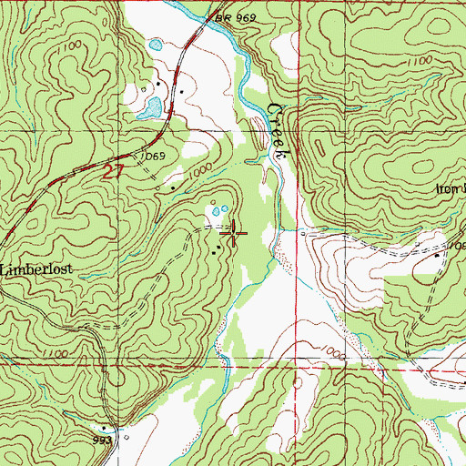 Topographic Map of Benkey School (historical), MO