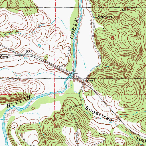 Topographic Map of Fleming Ford, MO
