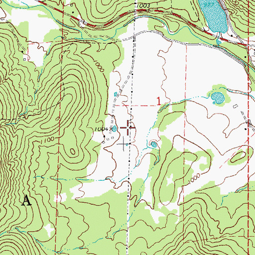 Topographic Map of Cartey and Mann Limestone Quarries, MO