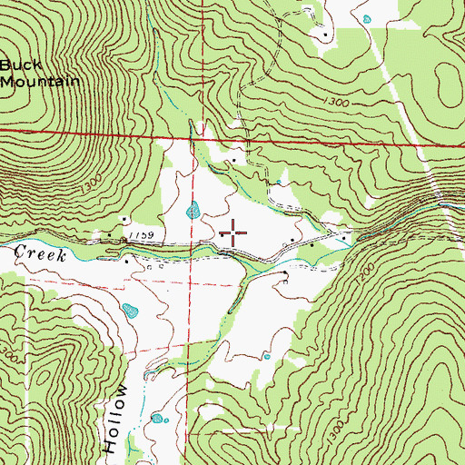 Topographic Map of Reagan School (historical), MO