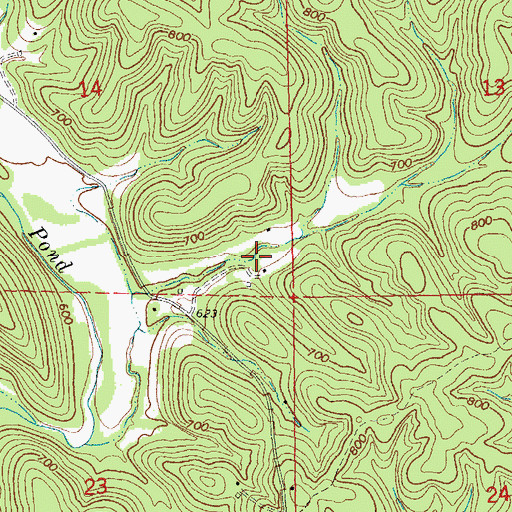 Topographic Map of J.S. Benson Porphyry Quarry, MO