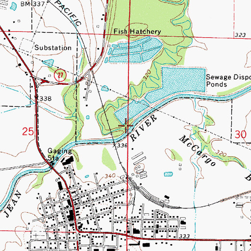 Topographic Map of Spring Creek, AR