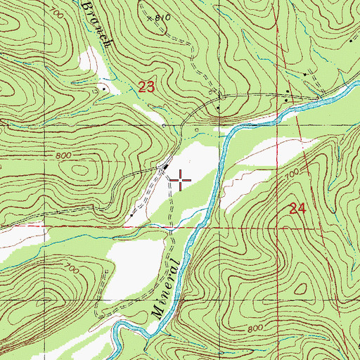 Topographic Map of Elliot Lead Diggings, MO