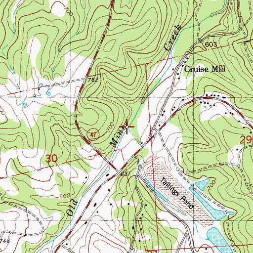 Topographic Map of Rabbitville Branch, MO