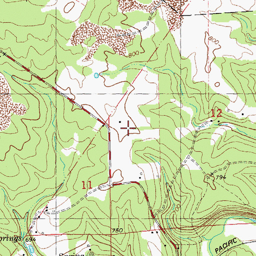 Topographic Map of Douglas School (historical), MO
