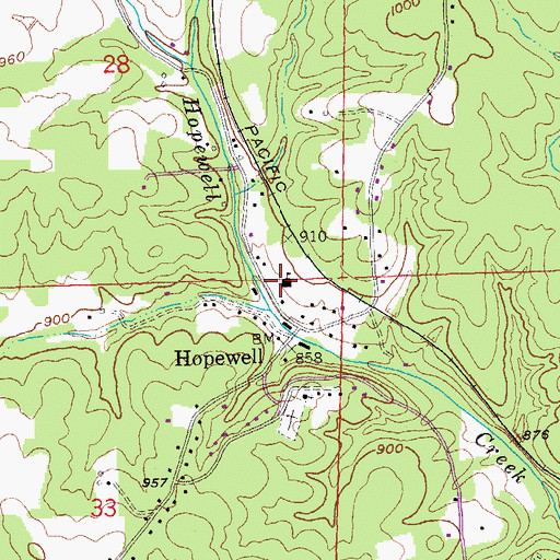 Topographic Map of Cornerstone Christian Academy, MO