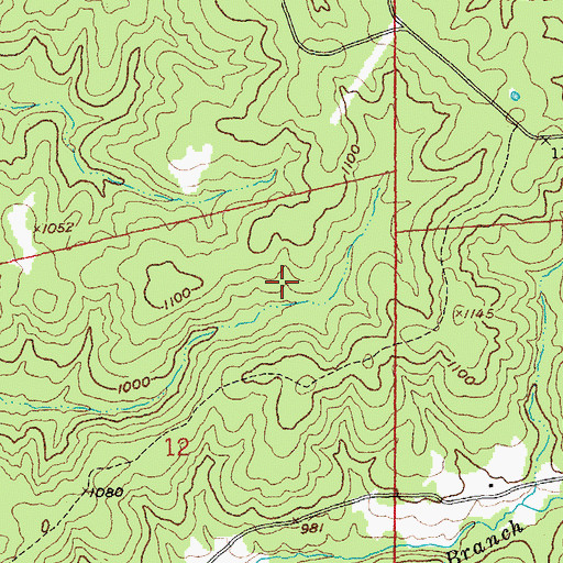 Topographic Map of Cochran Lead Diggings, MO