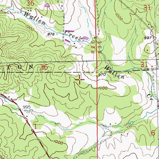 Topographic Map of Dry Bone Shaft, MO