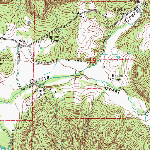 Topographic Map of Steel Creek, AR