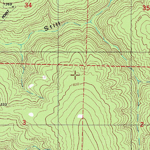 Topographic Map of Still Hollow Trail, AR
