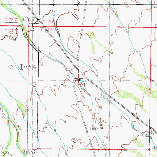 Topographic Map of Lookout Well, AZ