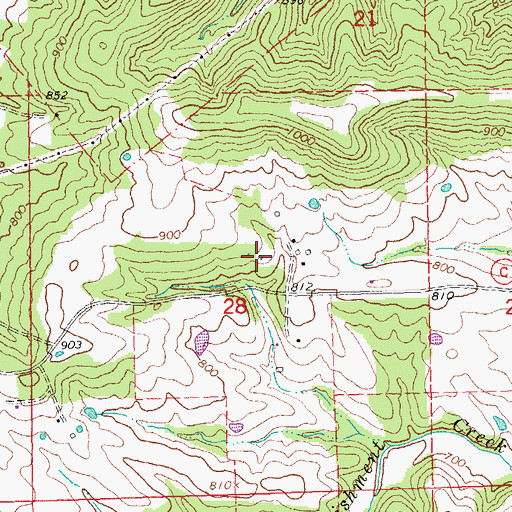 Topographic Map of Herman School (historical), MO