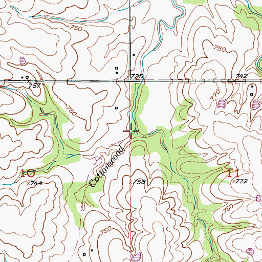 Topographic Map of Low Gap Valley, MO