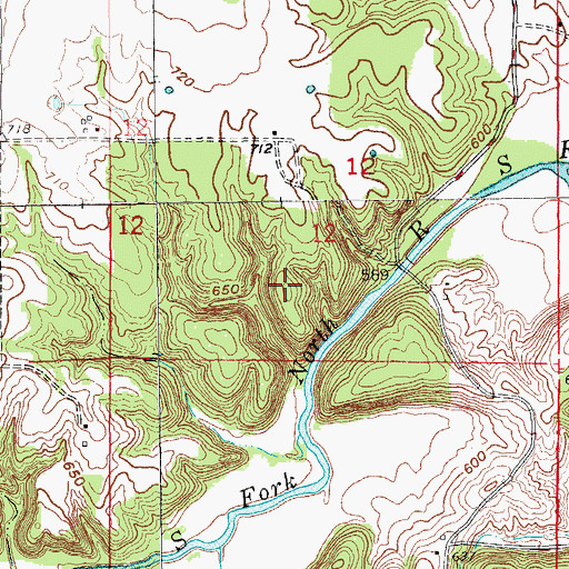 Topographic Map of Elmslie Memorial State Forest, MO