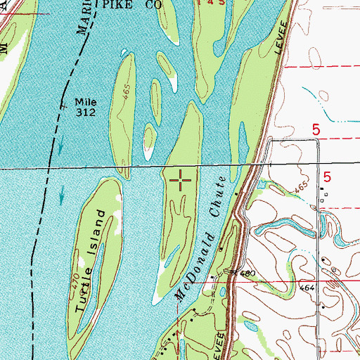 Topographic Map of Towhead Island, IL