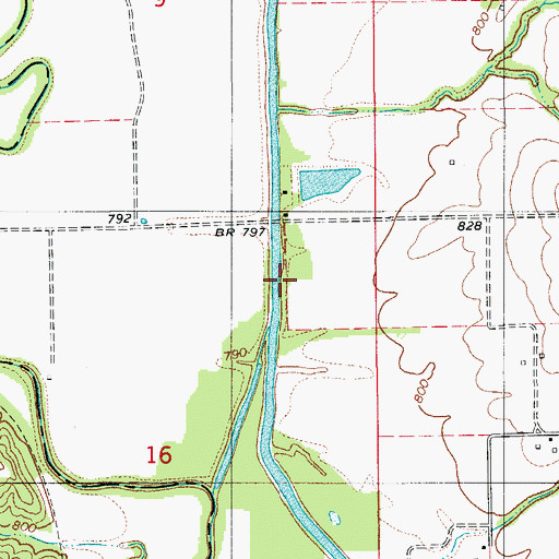 Topographic Map of Tan Lake (historical), MO