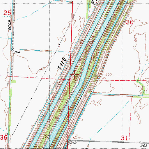 Topographic Map of Grey Horse Lake (historical), MO