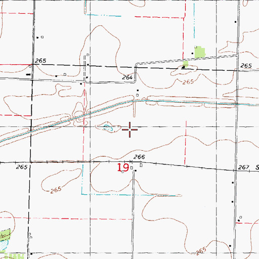 Topographic Map of Faris, MO