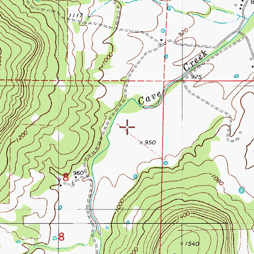 Topographic Map of Sweet Home School, AR