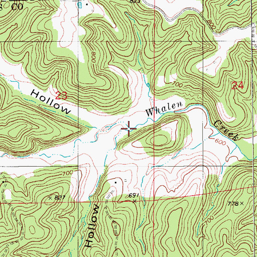 Topographic Map of Vienna Hollow, MO