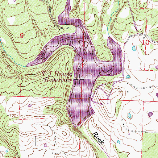 Topographic Map of Sycamore Creek, AR