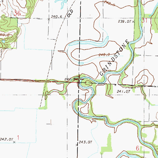 Topographic Map of Noll Branch, MO
