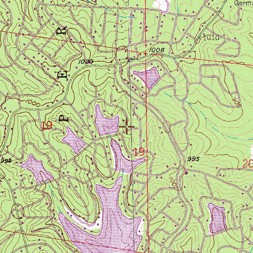 Topographic Map of Terre du Lac, MO