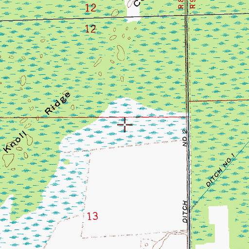 Topographic Map of Pool Six, MO