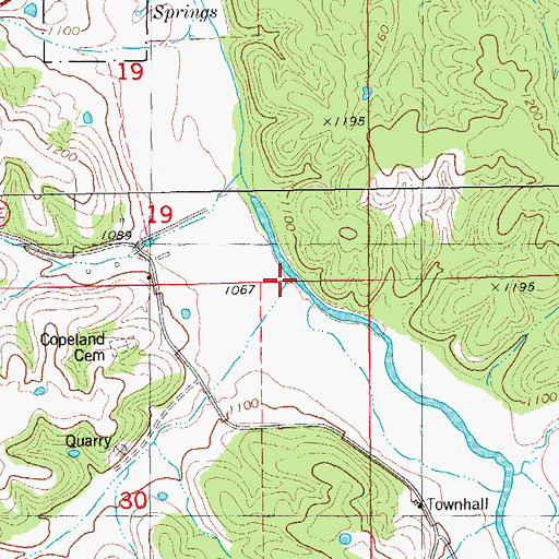 Topographic Map of Harrison Hollow, MO