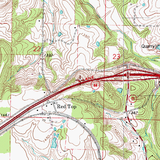 Topographic Map of North View Hill, MO