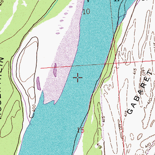 Topographic Map of Mosenthein Chute, IL