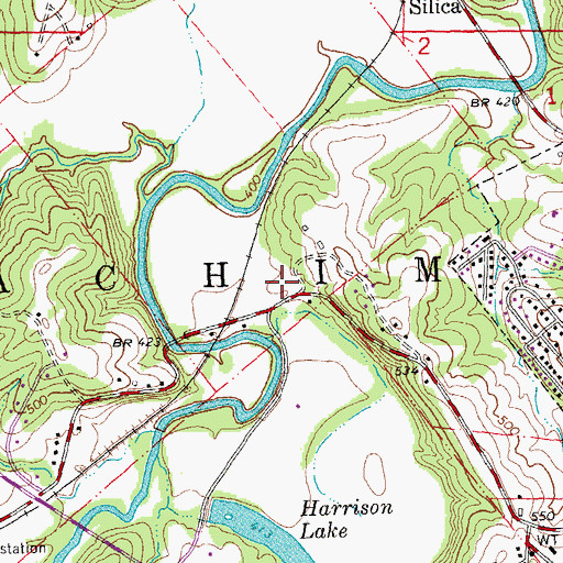 Topographic Map of Bailey, MO