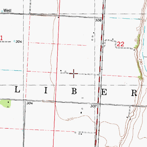 Topographic Map of Bunker Hill, MO